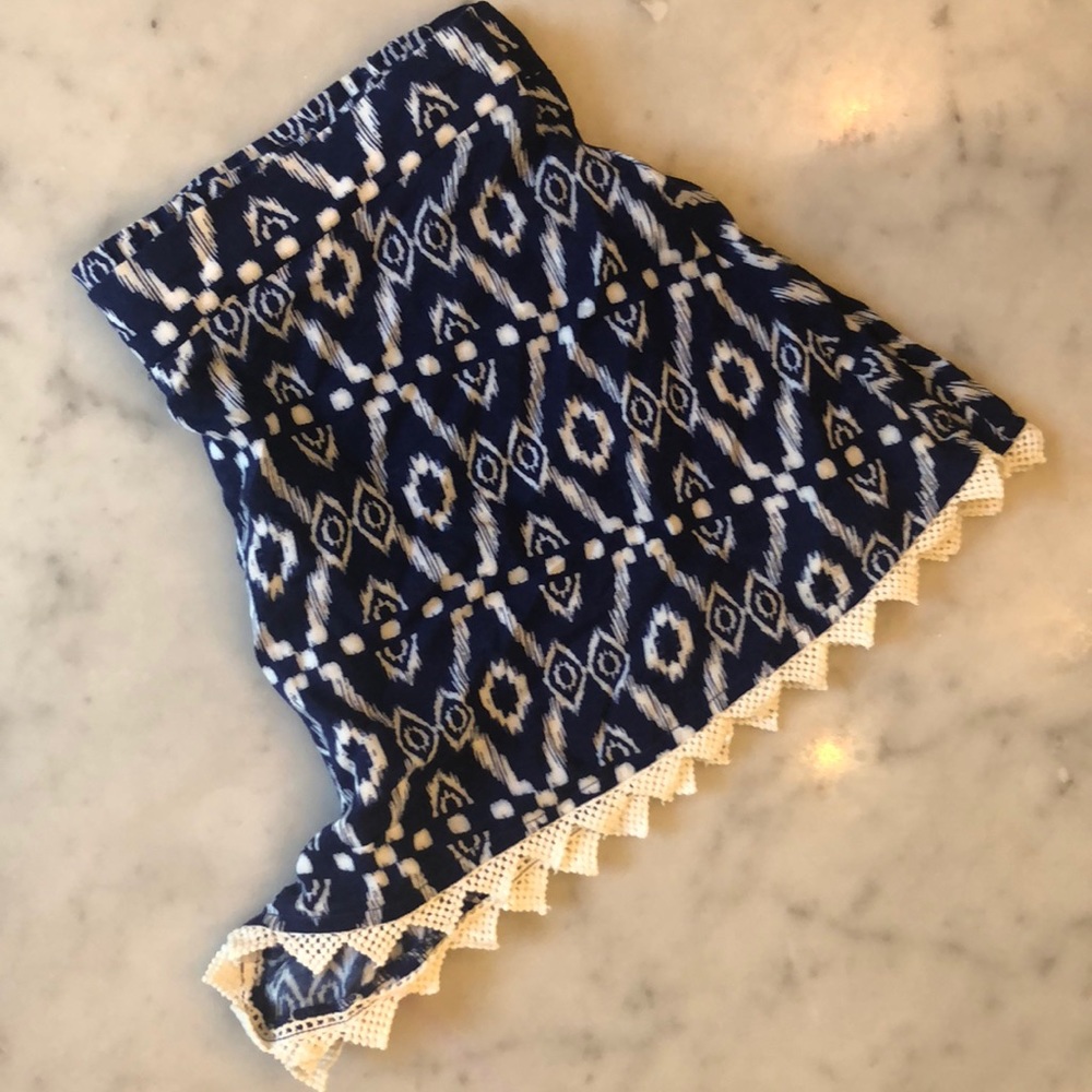 Casual airy chic cobalt/royal blue shorts